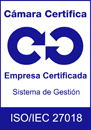 Logo Calidad ISO 27018 Cámara
